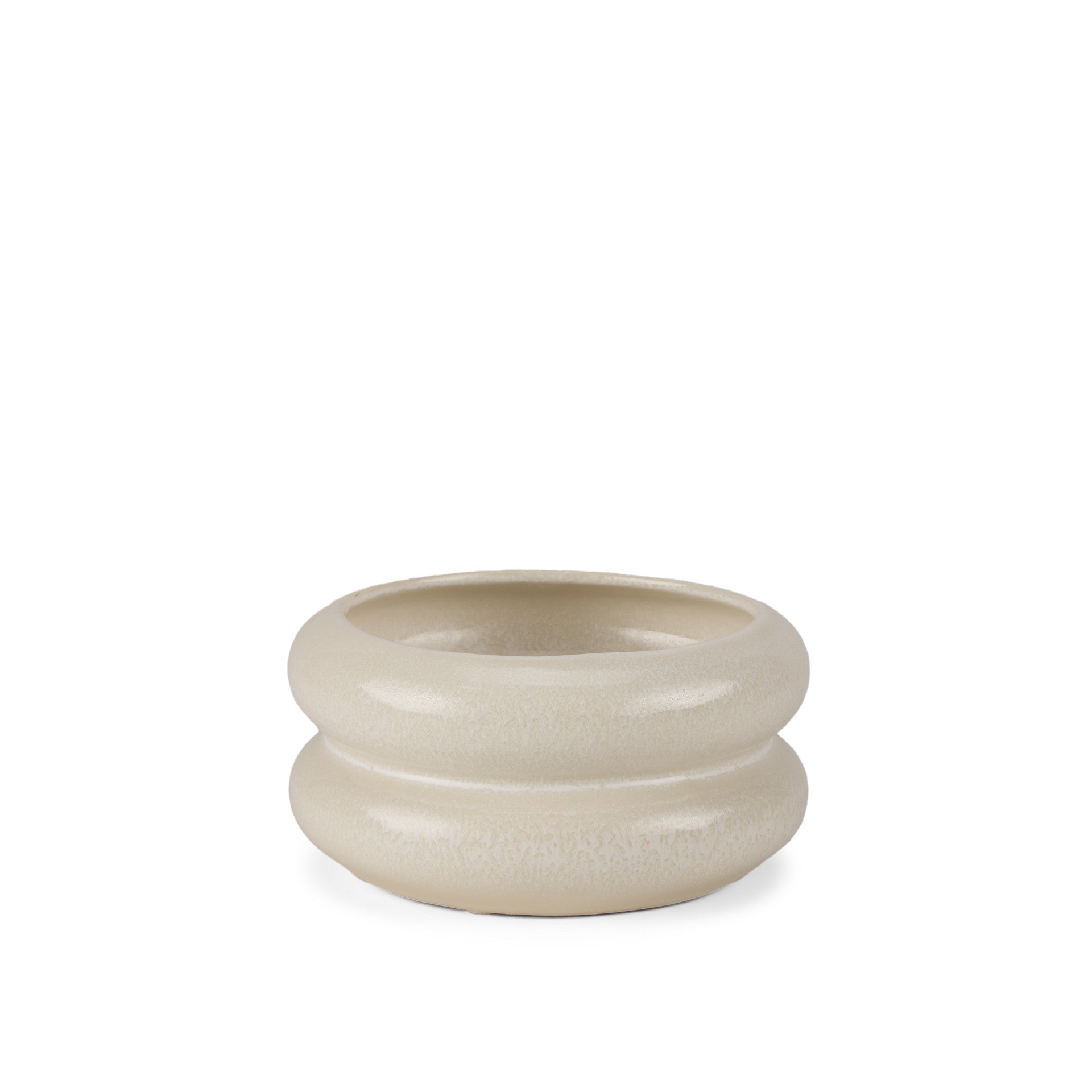 4" Cream Cylinder Ceramic Table Vase - Loft&Timber