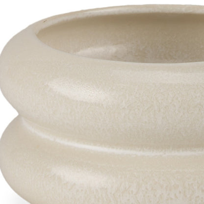 4" Cream Cylinder Ceramic Table Vase - Loft&Timber