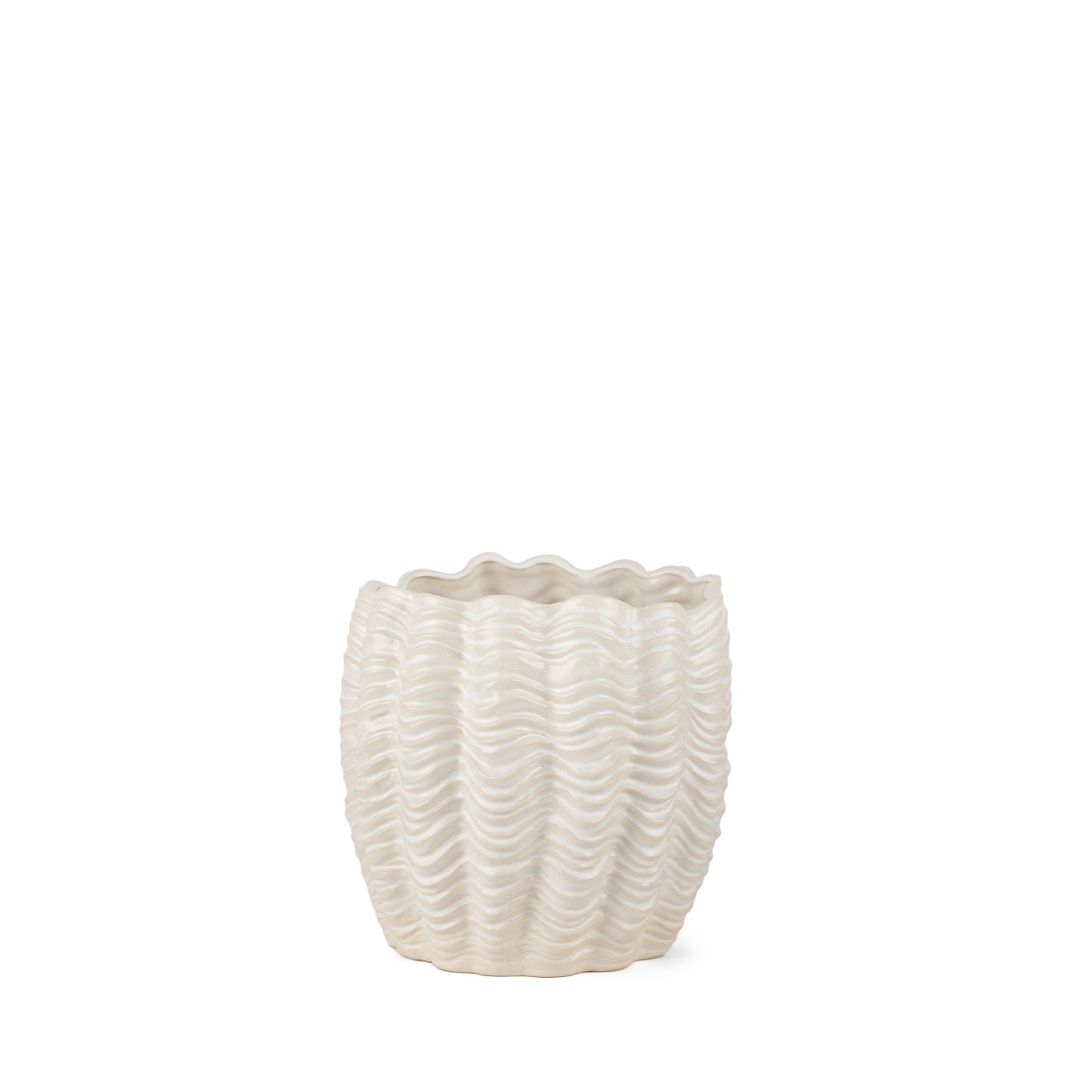 11" White Cylinder Ceramic Table Vase - Loft&Timber