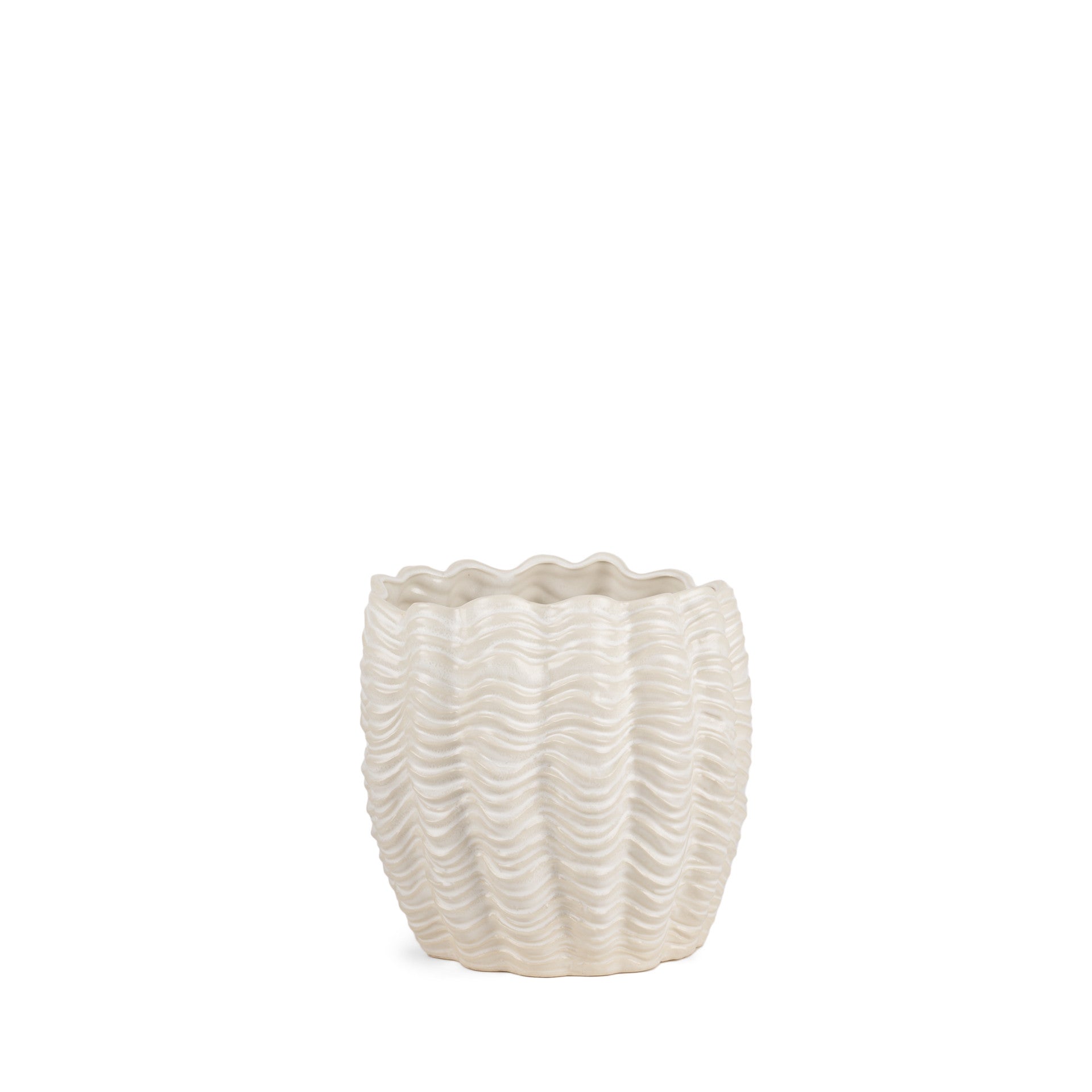 11" White Cylinder Ceramic Table Vase - Loft&Timber