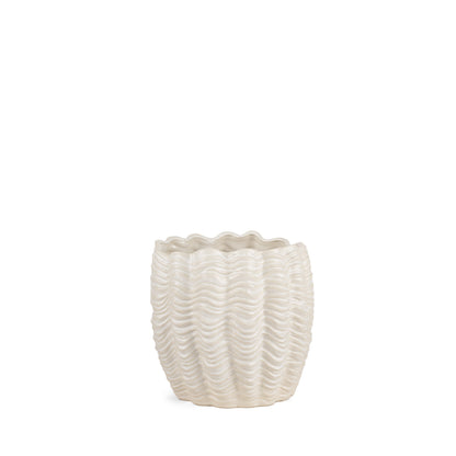 11" White Cylinder Ceramic Table Vase - Loft&Timber