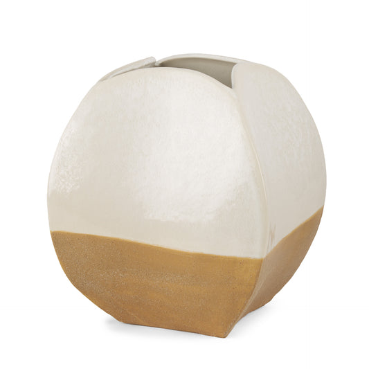 10" Brown Ceramic Table Vase - Loft&Timber