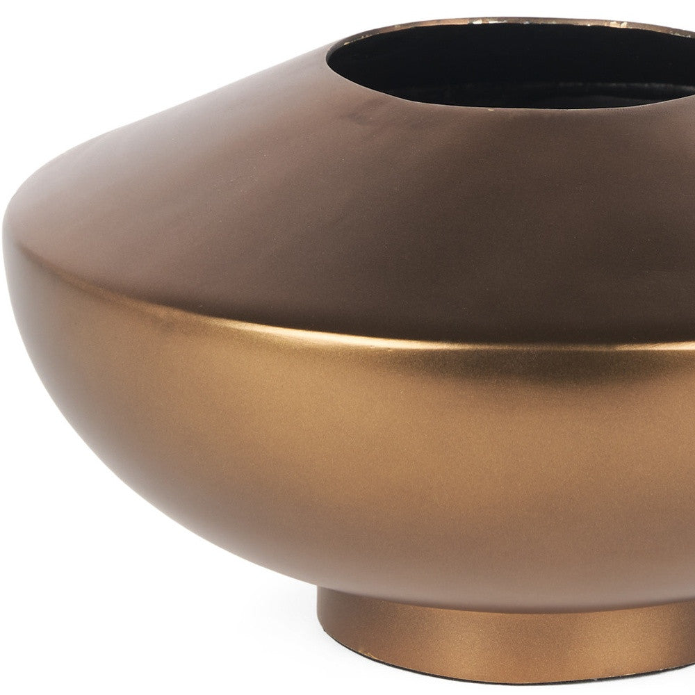 6" Gold Metal Table Vase - Loft&Timber