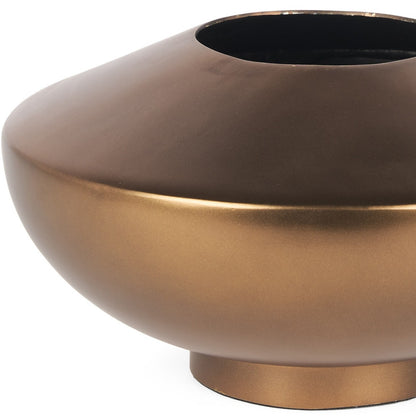 6" Gold Metal Table Vase - Loft&Timber