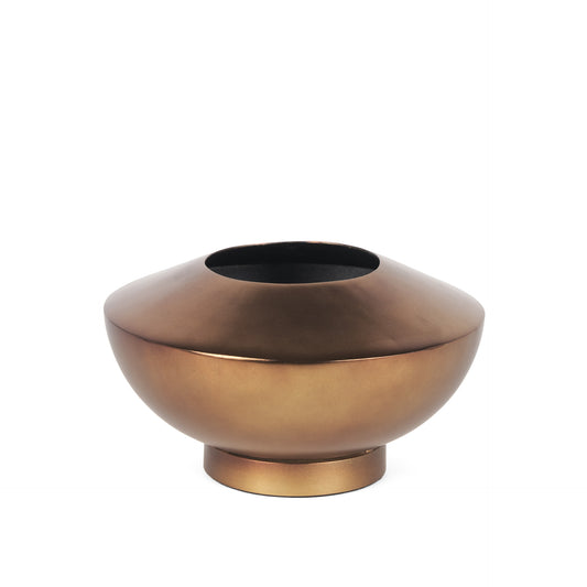5" Gold Metal Table Vase - Loft&Timber