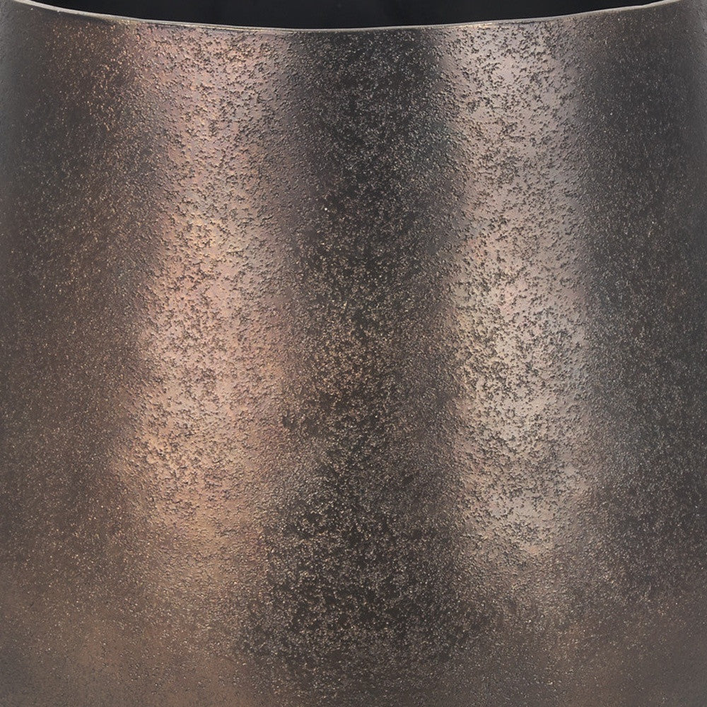 9" Gold Cylinder Metal Table Vase - Loft&Timber