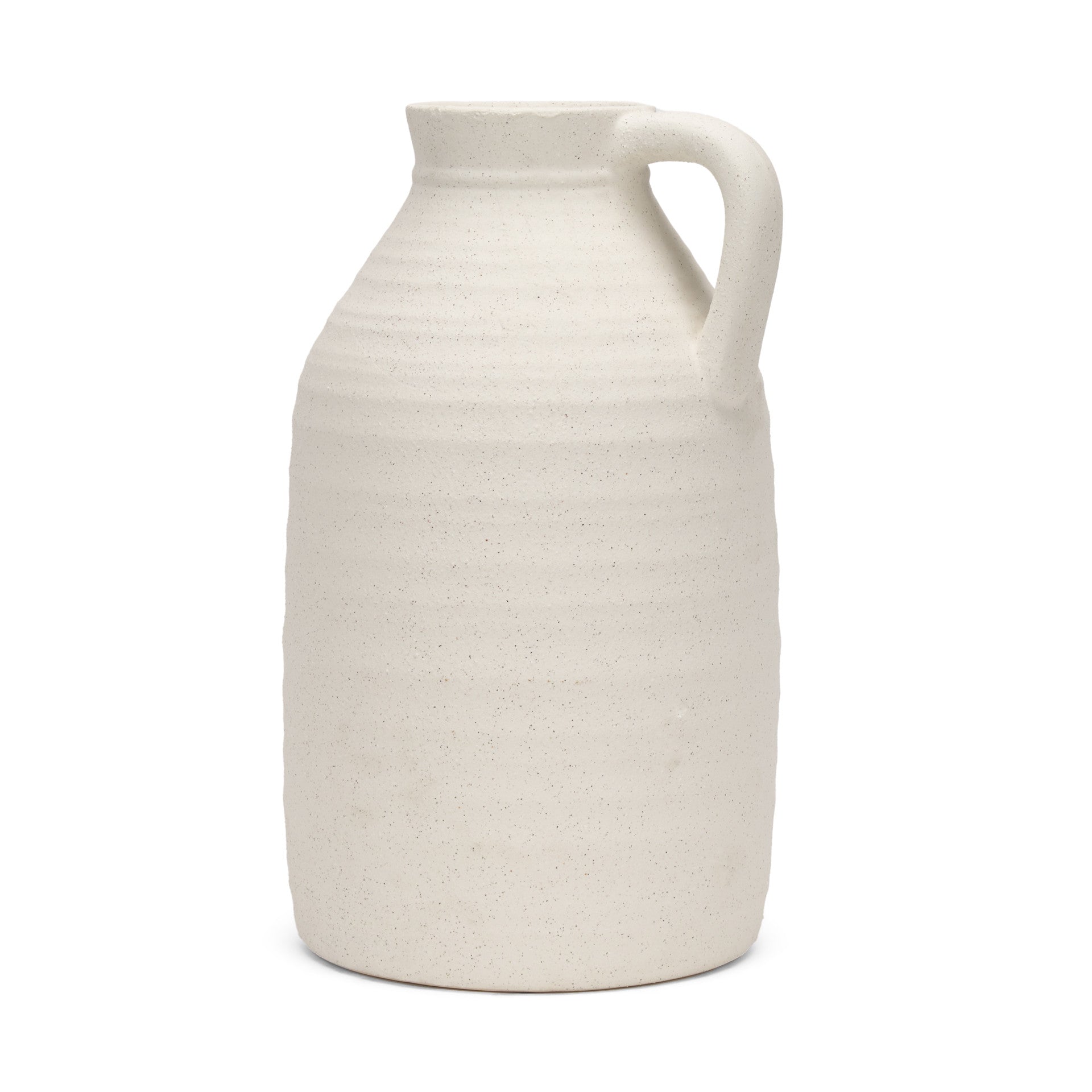 15" Beige Bud Ceramic Table Vase - Loft&Timber