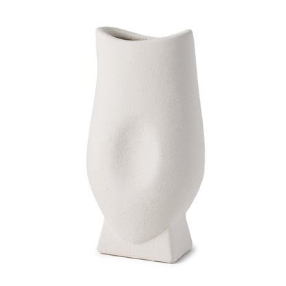 11" White Ceramic Table Vase - Loft&Timber
