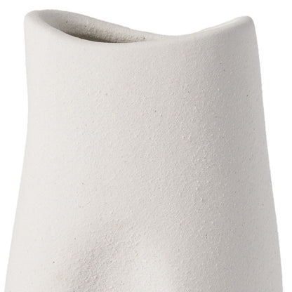11" White Ceramic Table Vase - Loft&Timber