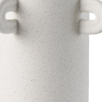 16" White Cylinder Ceramic Table Vase - Loft&Timber