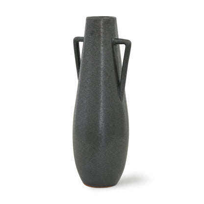 17" Gray Amphora Ceramic Table Vase - Loft&Timber