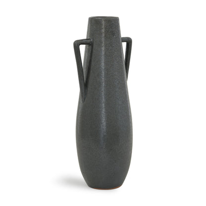 17" Gray Amphora Ceramic Table Vase - Loft&Timber