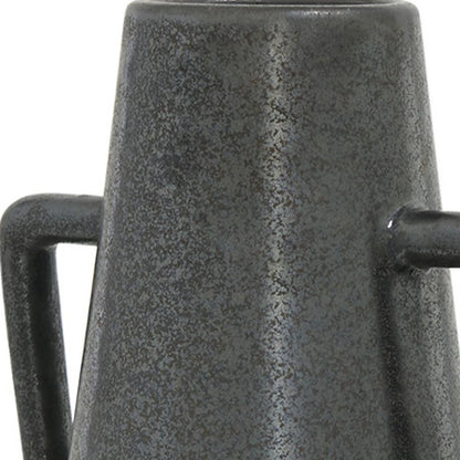 17" Gray Amphora Ceramic Table Vase - Loft&Timber