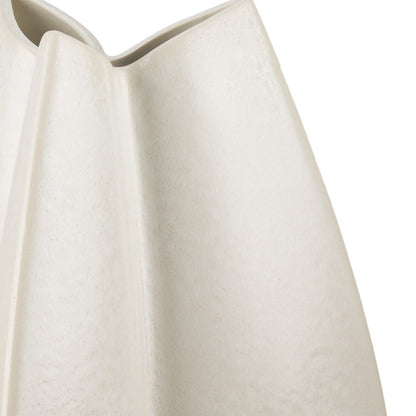 16" Cream Ceramic Table Vase - Loft&Timber