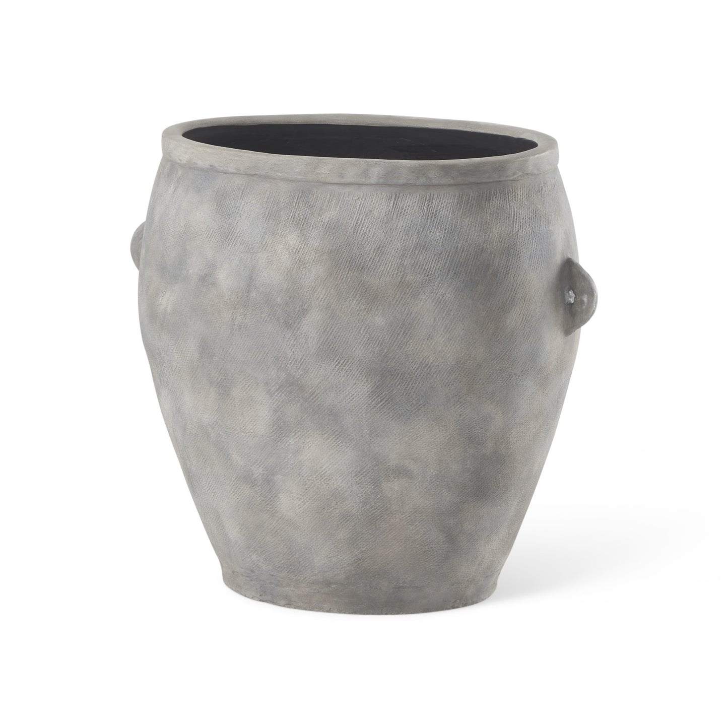 24" Gray Amphora Ceramic Floor Vase - Loft&Timber