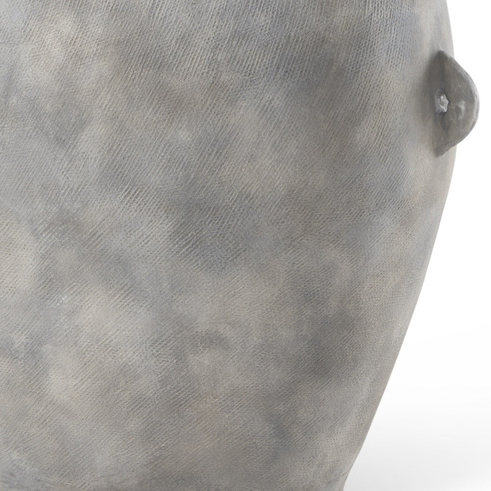24" Gray Amphora Ceramic Floor Vase - Loft&Timber