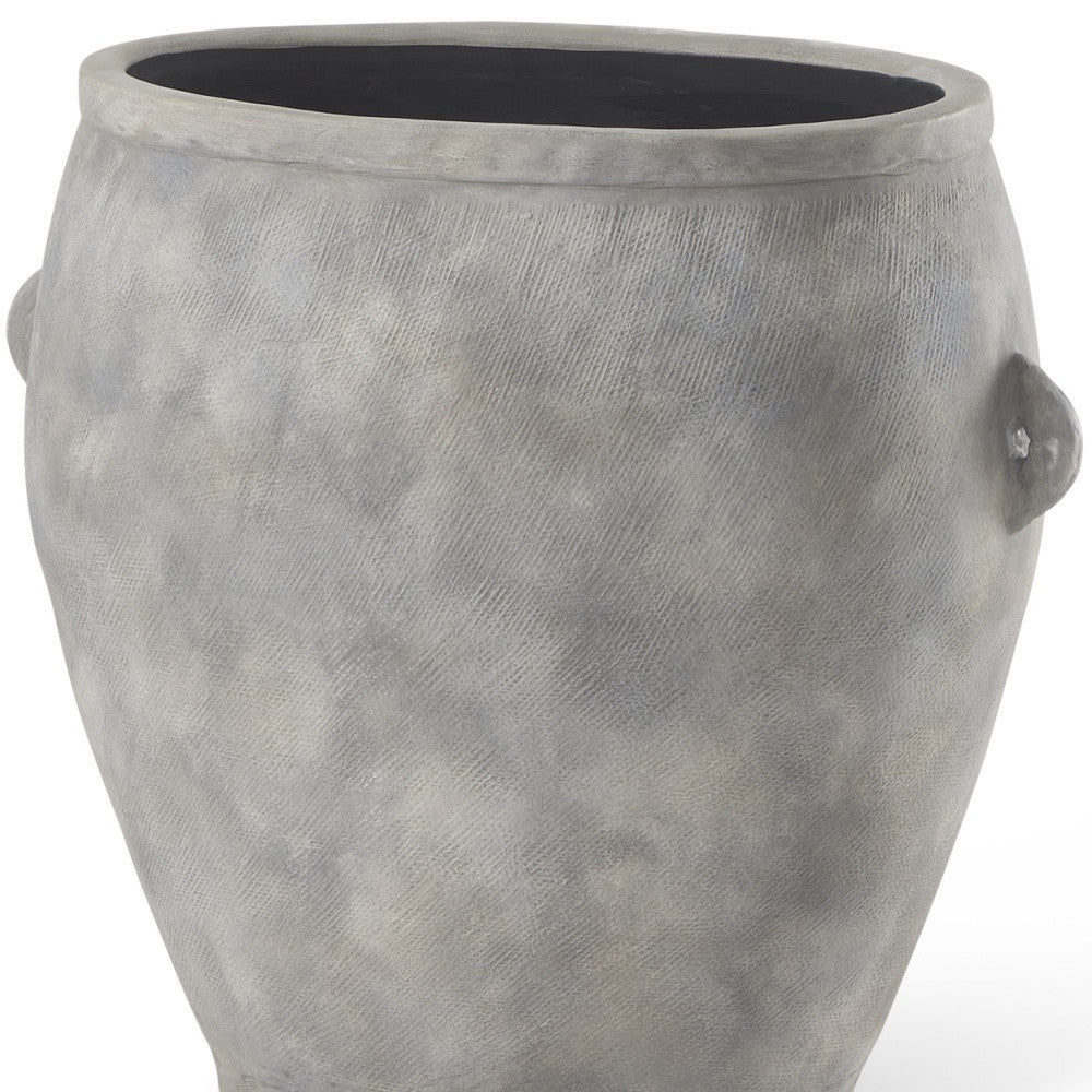 24" Gray Amphora Ceramic Floor Vase - Loft&Timber