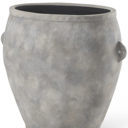 24" Gray Amphora Ceramic Floor Vase - Loft&Timber