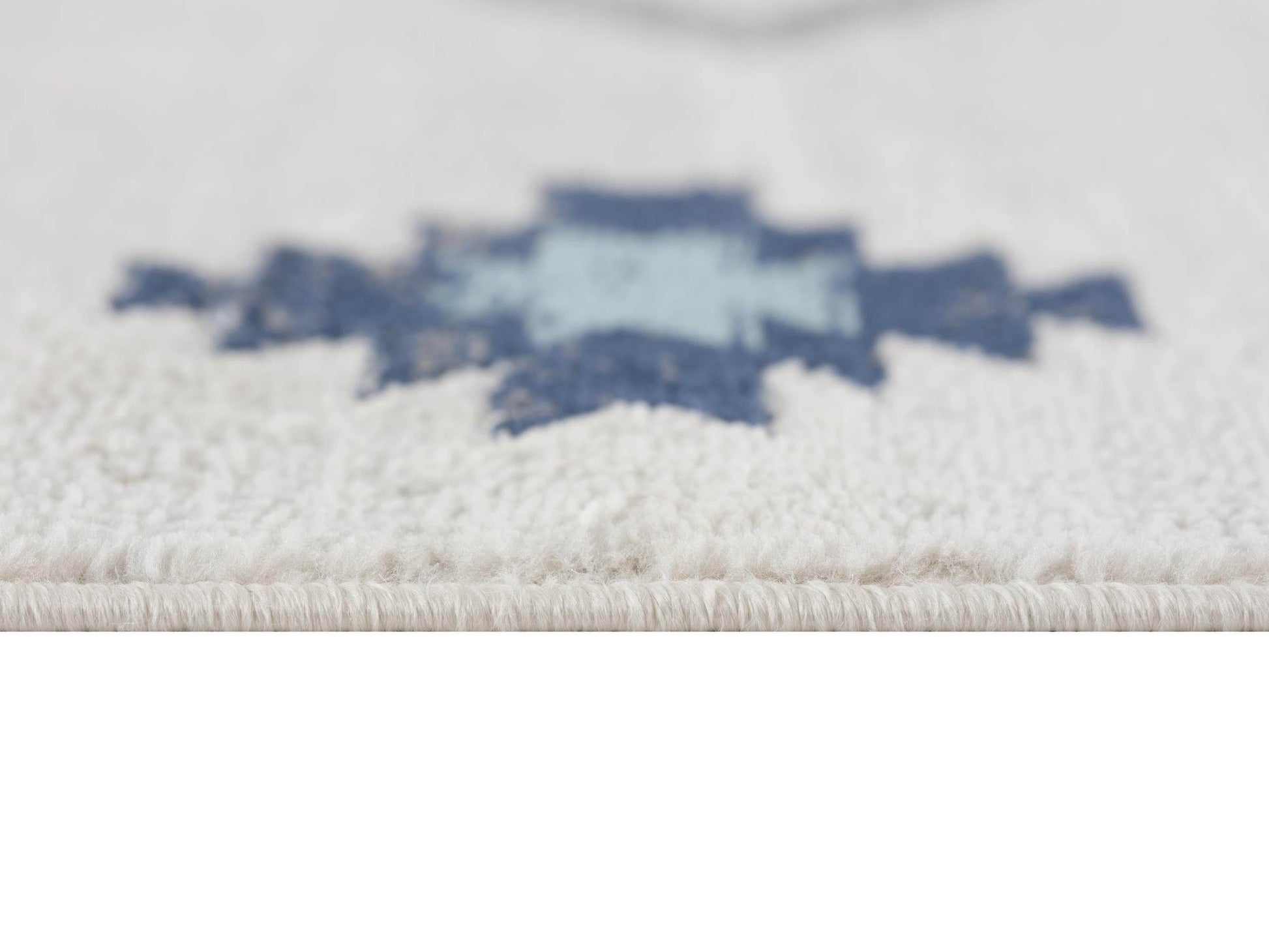 17' Runner Blue Beige And Gray Southwestern Runner Rug - Loft&Timber