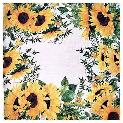 Charlo's Cloth Napkins Set of 4 SunFlower 16" by 16" - Yellow - Loft&Timber