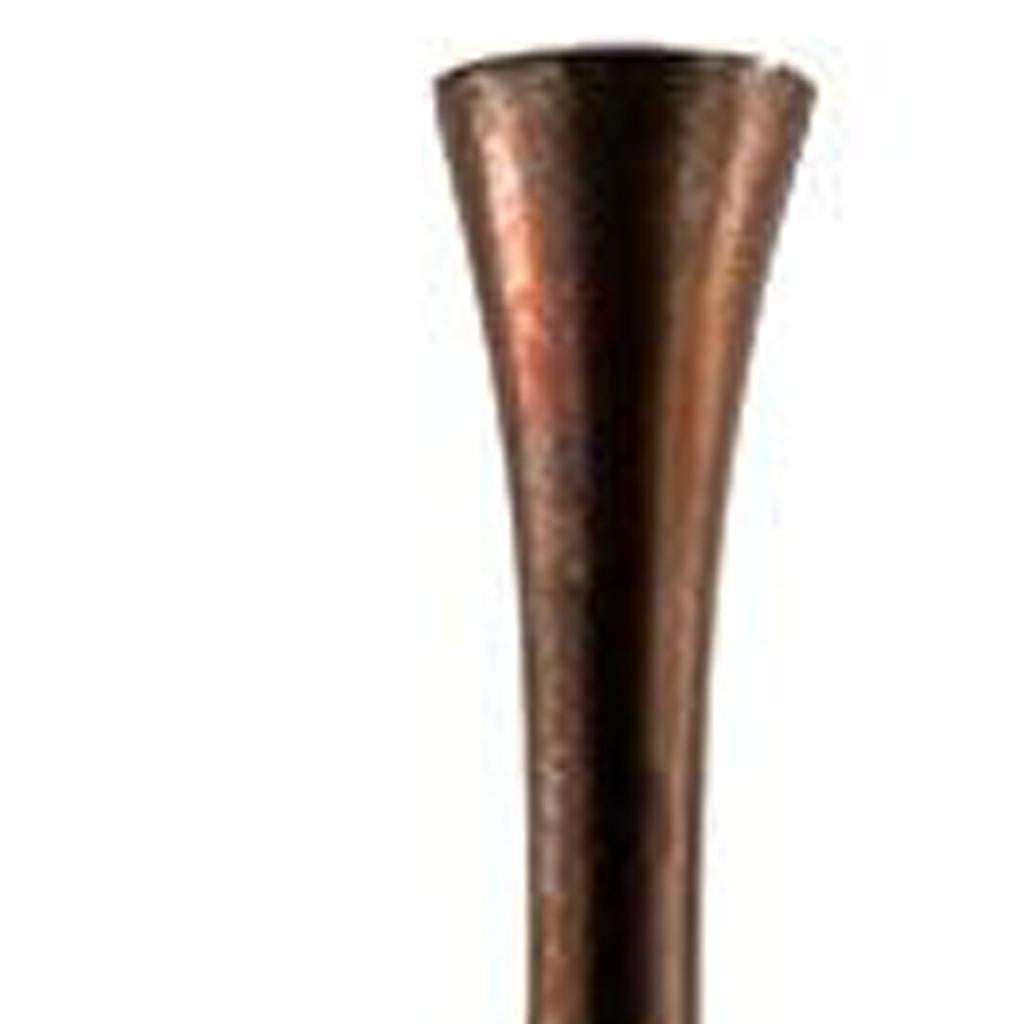 41" Burnished Brown Aluminum Floor Vase - Loft&Timber