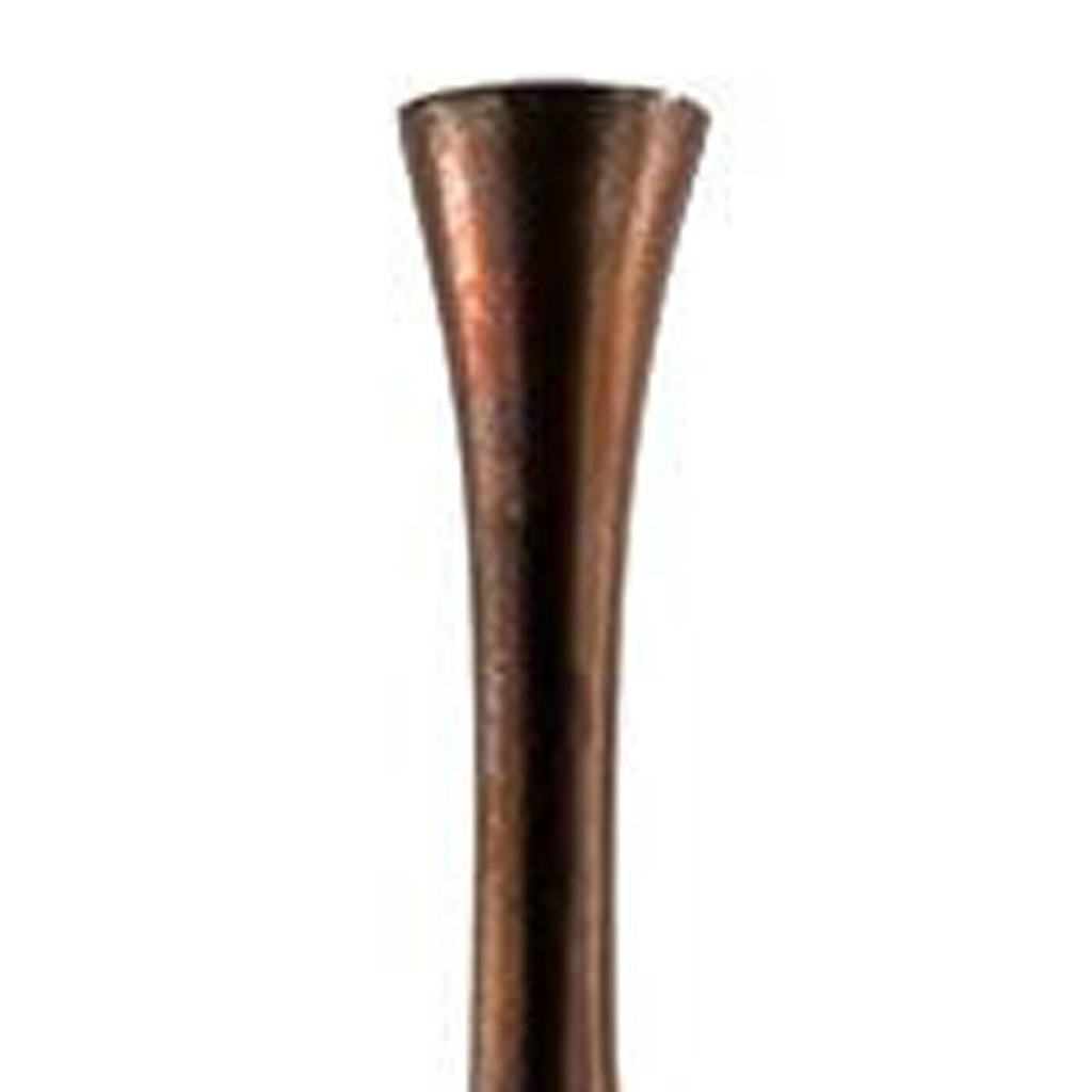 41" Burnished Brown Aluminum Floor Vase - Loft&Timber