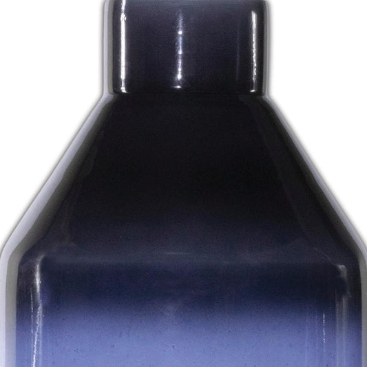 7" Blue Round Glass Table Vase - Loft&Timber