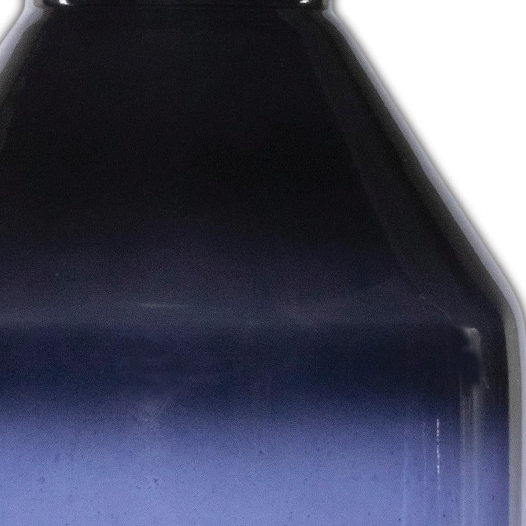 7" Blue Round Glass Table Vase - Loft&Timber