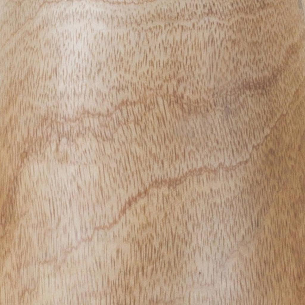 15" Brown Round Wood Floor Vase - Loft&Timber