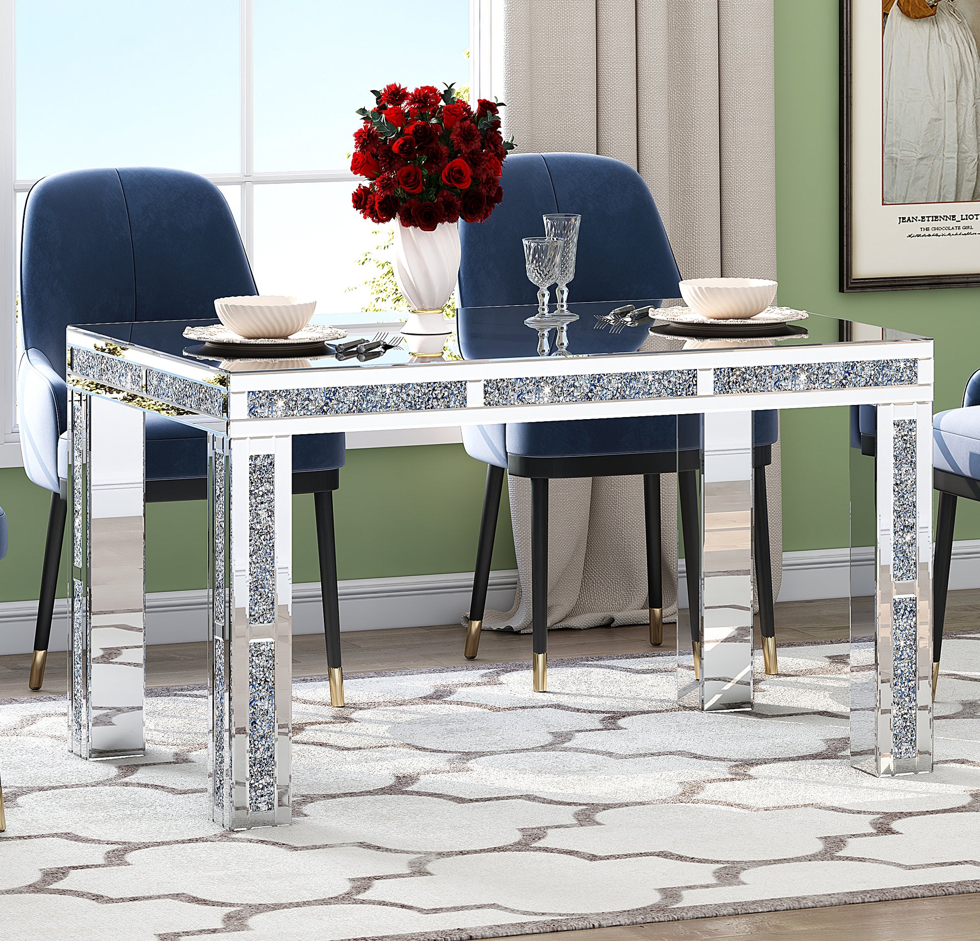 31" Silver Wood Dining Table - Loft&Timber