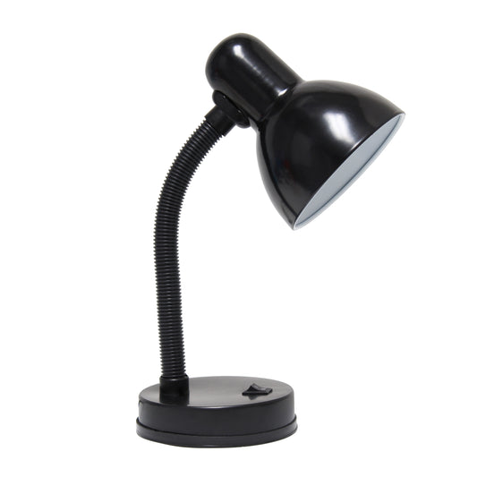 14" Black Metal Swing Arm Table Lamp - Loft&Timber