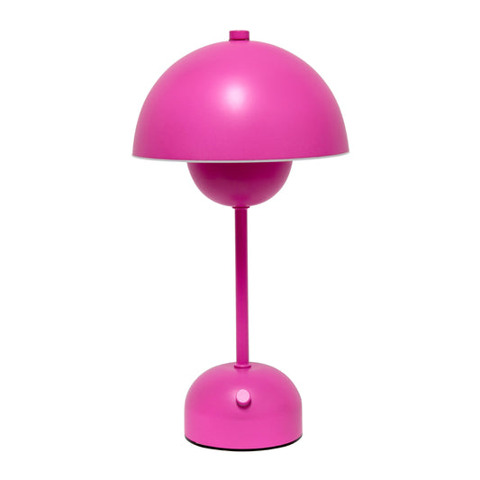 12" Hot Pink Metal Table Lamp - Loft&Timber