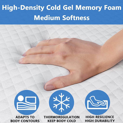 Gel Memory Foam Mattress Replacement for Sofa Beds - Loft&Timber