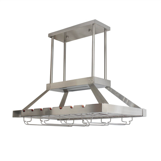 Nickel Kitchen Island Iron LED Edison Bulb Flush Ceiling Light - Loft&Timber