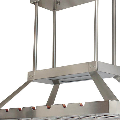 Nickel Kitchen Island Iron LED Edison Bulb Flush Ceiling Light - Loft&Timber