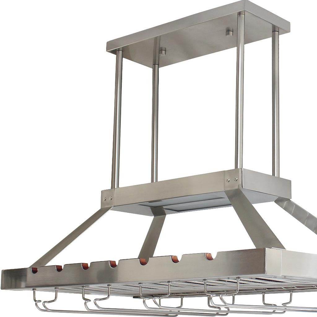 Nickel Kitchen Island Iron LED Edison Bulb Flush Ceiling Light - Loft&Timber