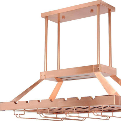 Copper Kitchen Island Iron LED Edison Bulb Flush Ceiling Light - Loft&Timber