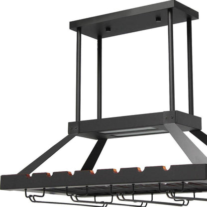 Bronze Kitchen Island Iron LED Edison Bulb Flush Ceiling Light - Loft&Timber