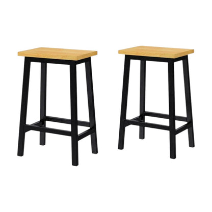 53" Black Wood Rolling Kitchen Island Set With Storage-6