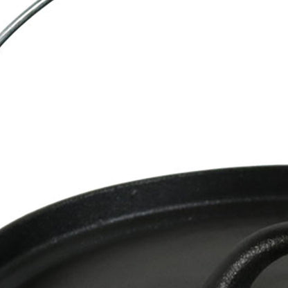 12" Black Cast Iron Dutch Oven Stock Pot-4