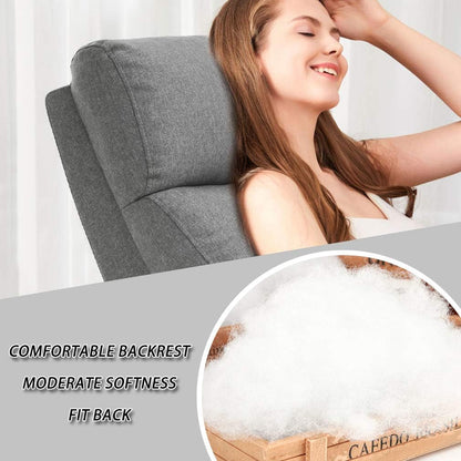 Recliner Chair for Living Room Home Theater Seating Single Reclining Sofa Lounge with Padded Seat Backrest (Grey)-2