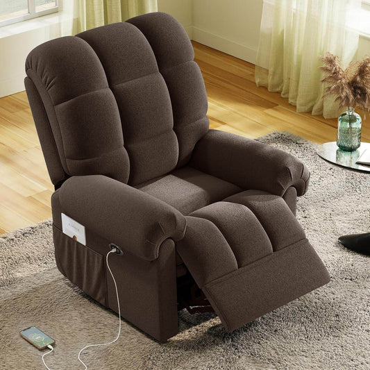 New Power Recliner Chair in Coffee - Loft&Timber