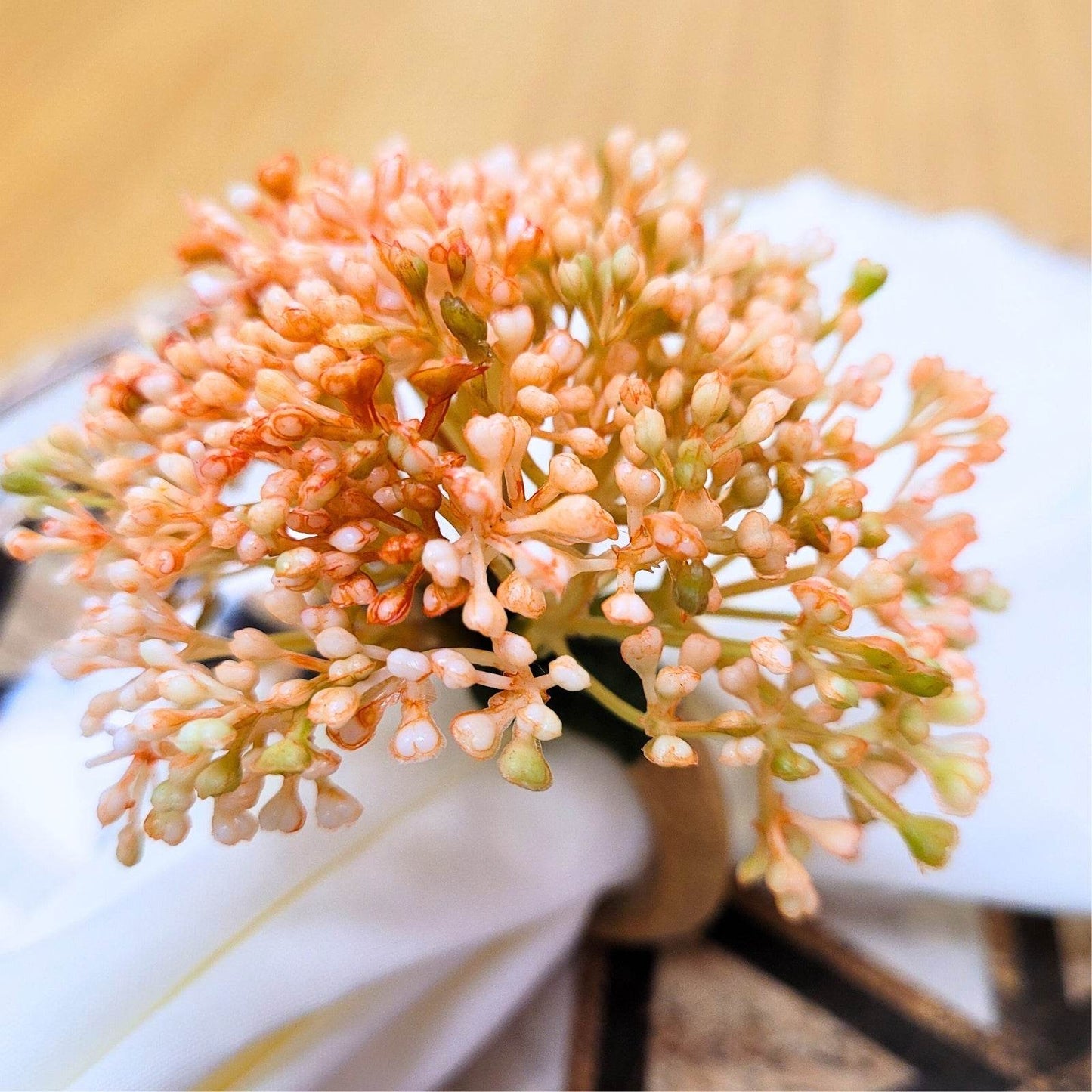 Maison Charlô | Set of 4 Chamomile Napkin Rings, Rustic Napkin Rings - Loft&Timber