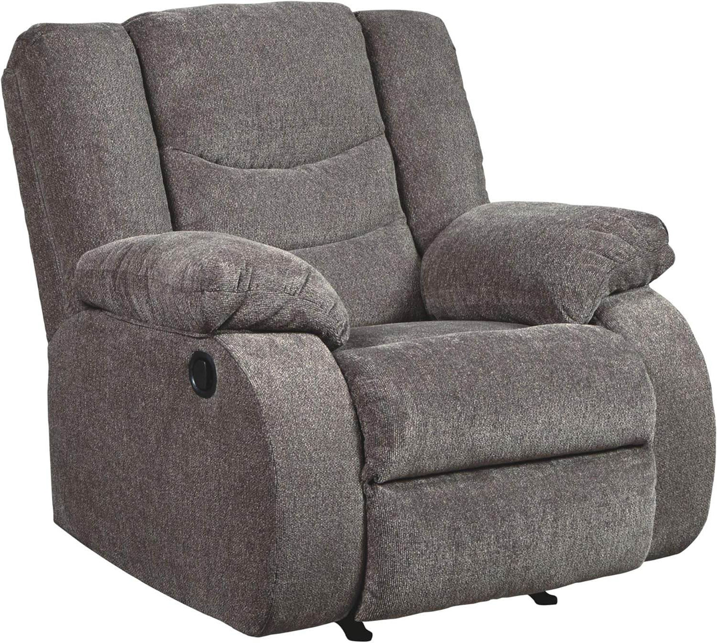 Tulen Modern Manual Pull Tab Rocker Recliner, Dark Gray - Loft&Timber