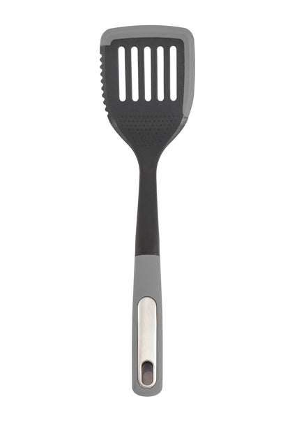 Silicone Scratch and Heat Resistance Edge Slotted Turner, Grey - Loft&Timber