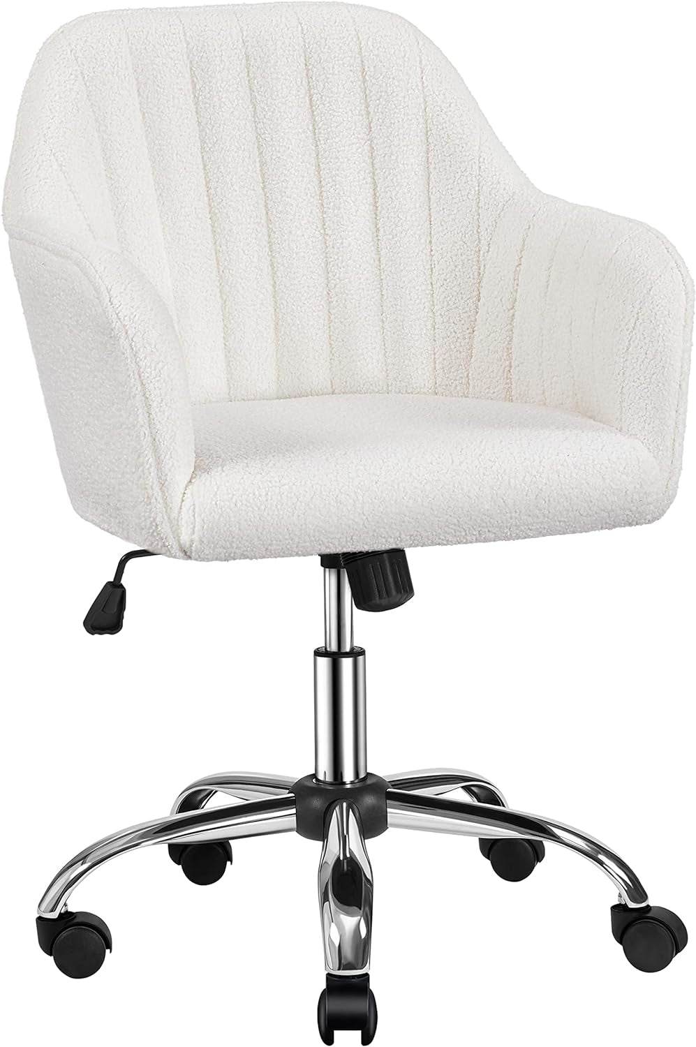 Boucle Vanity Chair Makeup Desk Chair - Loft&Timber