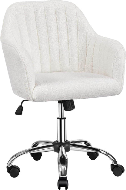 Boucle Vanity Chair Makeup Desk Chair - Loft&Timber