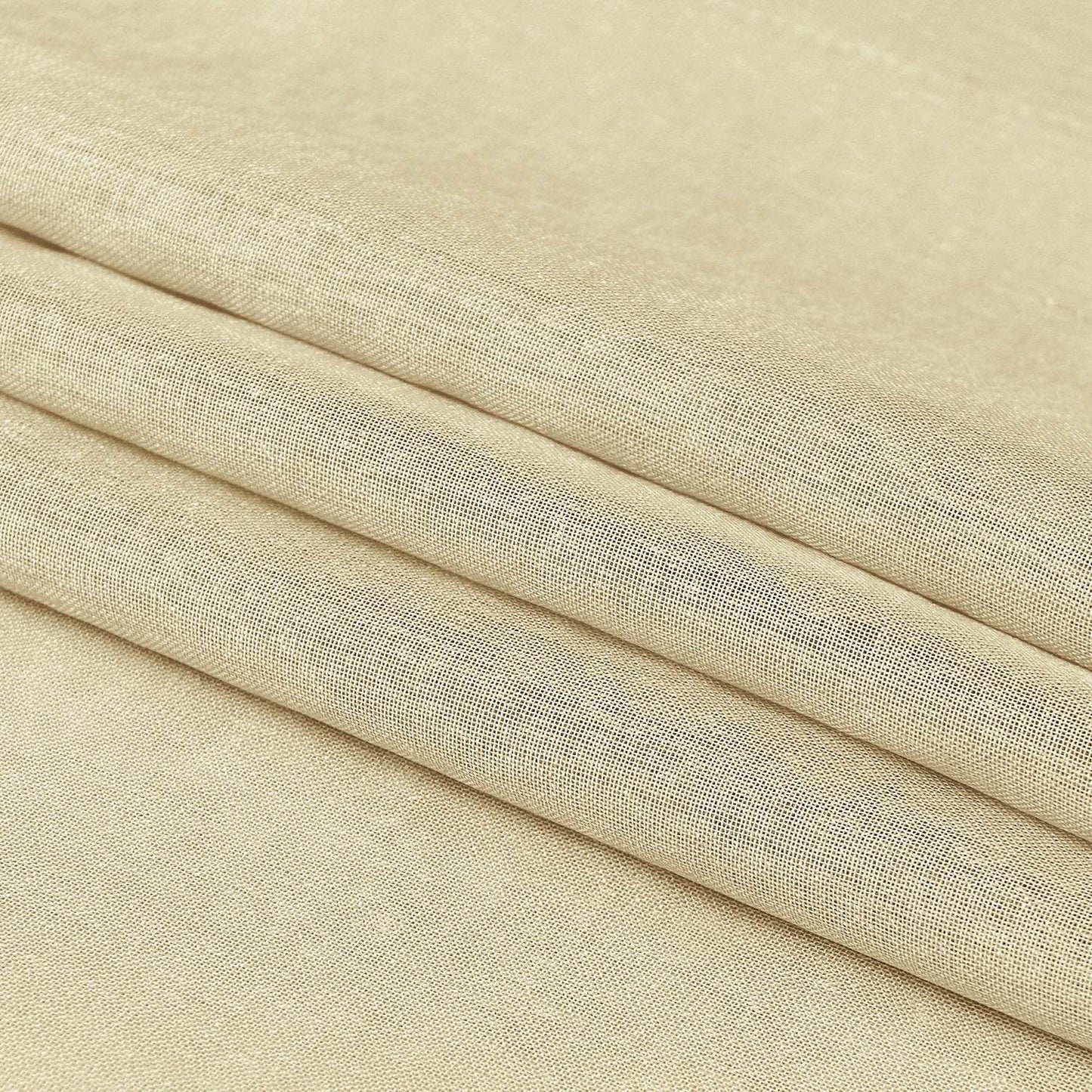 Custom Curtains: Faux Linen Sheer Curtains, Set of 2 Panels - Loft&Timber