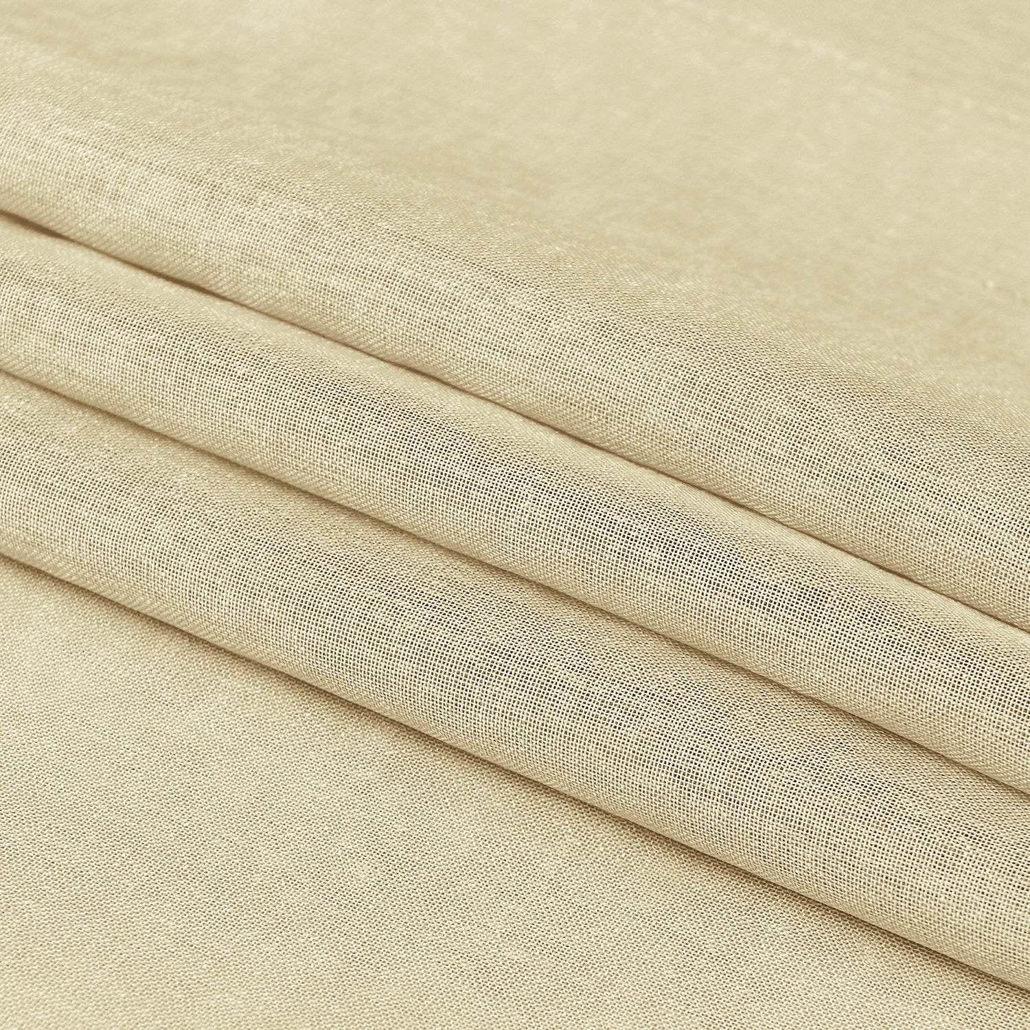 Custom Curtains: Faux Linen Sheer Curtains, Set of 2 Panels - Loft&Timber