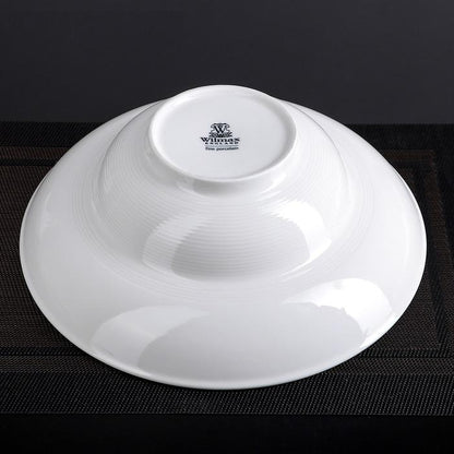 White Deep Salad or Soup Plate 12" inch | 30 Fl Oz | - Loft&Timber